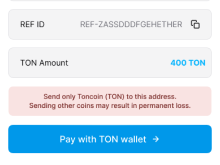 pay with Ton wallet